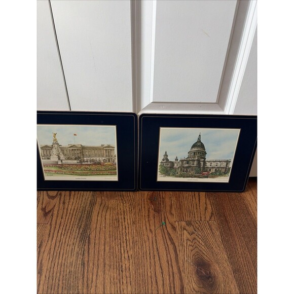 Pimpernel 6 London Scenes Luncheon Placemats in Box Cork Back Made in England - Picture 2 of 3